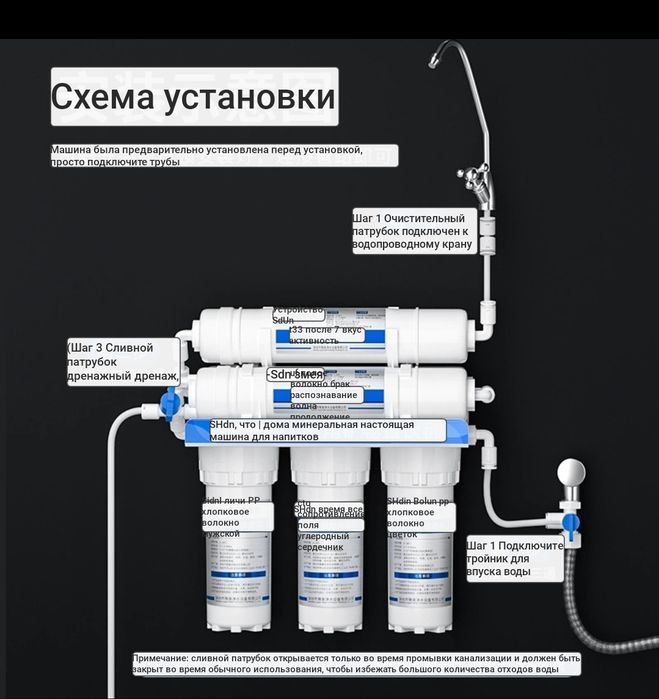 Фильтр для питьевой воды в комплекте