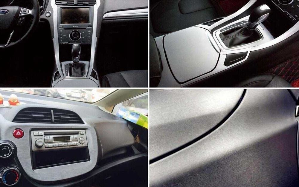 Автомобилно фолио Драскан Алуминий Сиво - 1.52 х 1 метър.