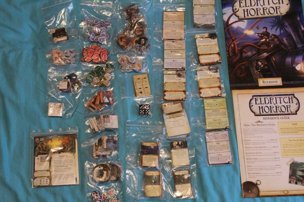 Arkham Horror 2nd/3rd editions, Eldritch Horror, 7 Wonders Duel