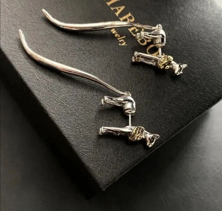 Серьги посеребрянные, ювелирный сплав