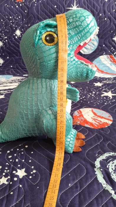 Plus dinozaur culoare turcoaz