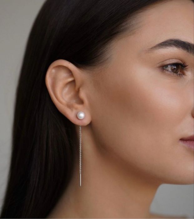 Серьги протяжки 585