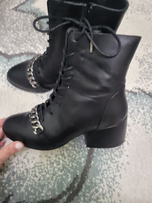 Боти естествена кожа носени един  път