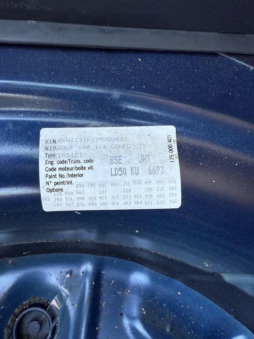 Portiera stanga fata brek golf 5 cod LD5 Q