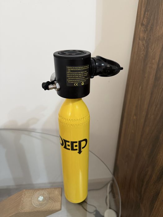 Set snorkeling/scufundări 0,5 L  Dideep– Butelie + pompă manuală + kituri întreținere