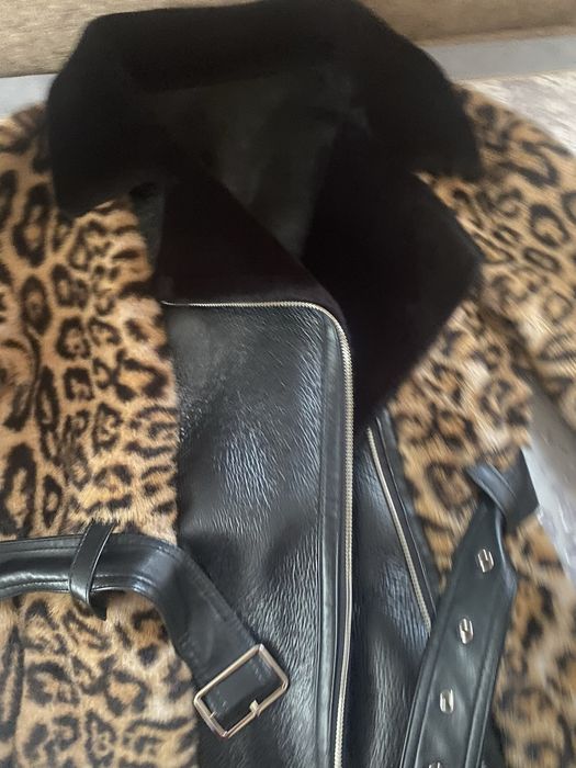 Дубленка леопард