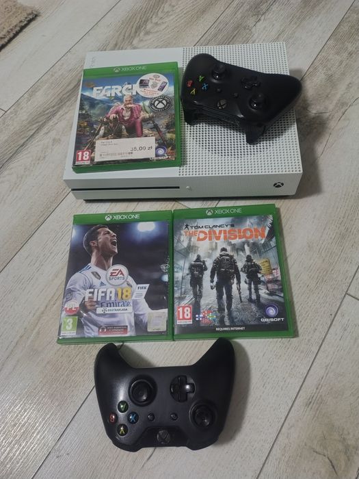 Xbox One S 1TB + 2 Controllere + 3 Jocuri + Jocuri Digitale | 4K UHD