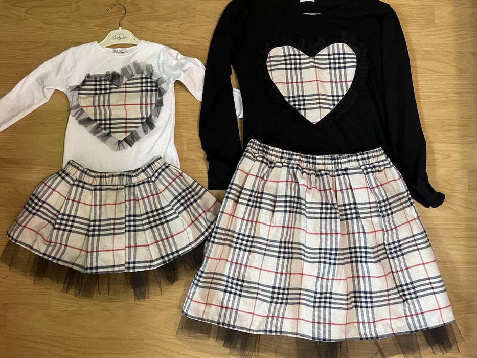 Комплект пола и блузка за майка и дъщеря 98-104/М-Л