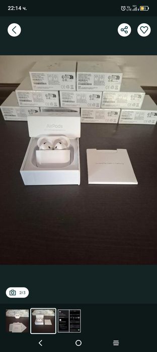 Слушалки Apple Air Pods pro 4