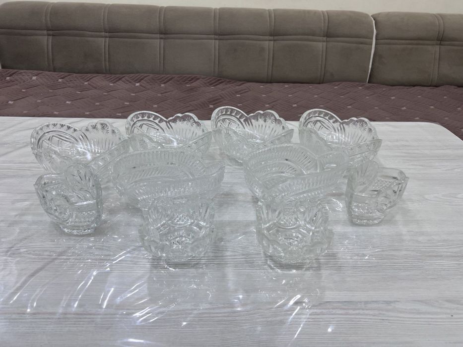 Идишлар посуда-Хрусталь, чойнак, коса, пиёла