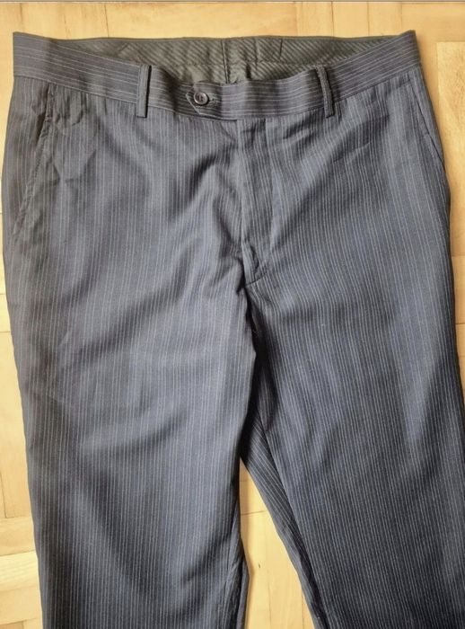 Pantaloni de Lux Via V. Veneto, Dungi (Pinstripe), Lână - W33