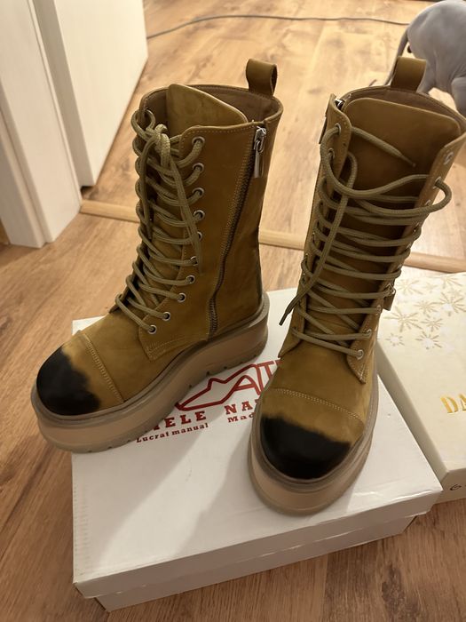 Ghete london caramel, exclusive, originale