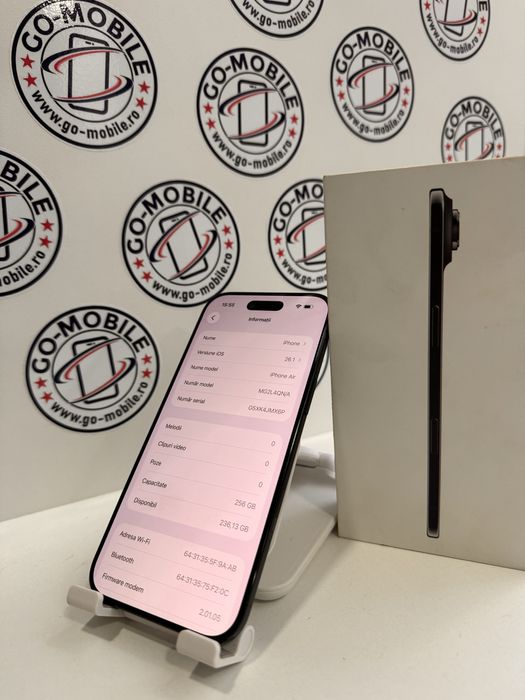 iPhone Air - 256GB - Nou - Negru - Garantie