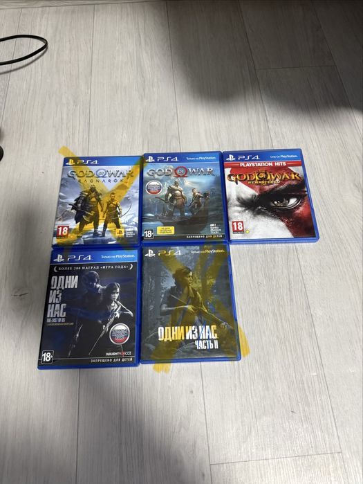 Диски пс 4 новые по 5000 тенге за диск все что осталось