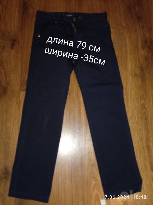 Джинсовые брюки на мальчика 6-7 лет