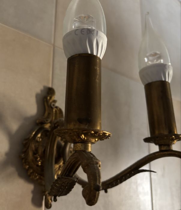 Месингов аплик с две крушки