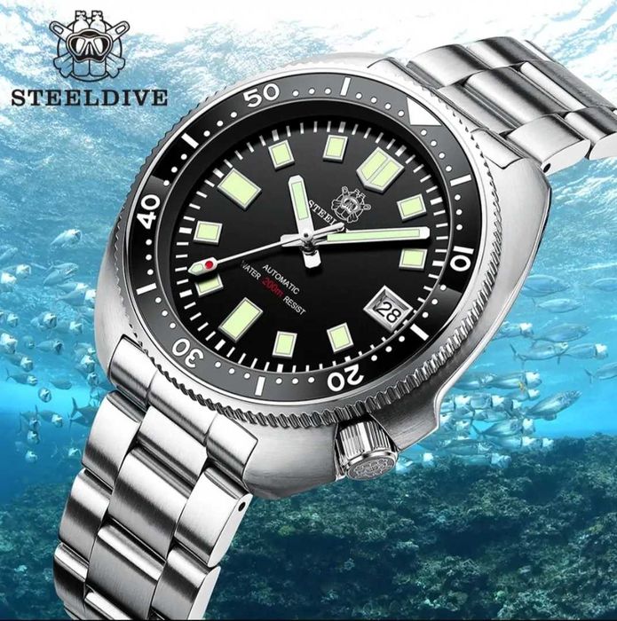 Captain Willard SD1970 Steeldive 44 mm Automatic Seiko NH35 Diver 200m
