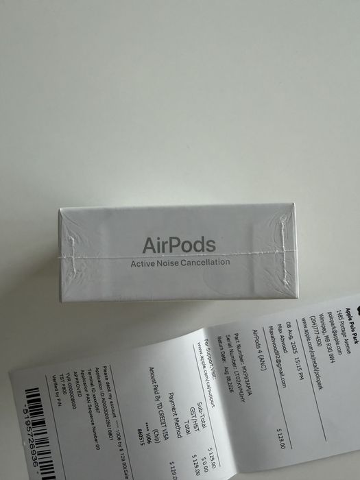 AirPods 4 (с Active Noise Cancellation)