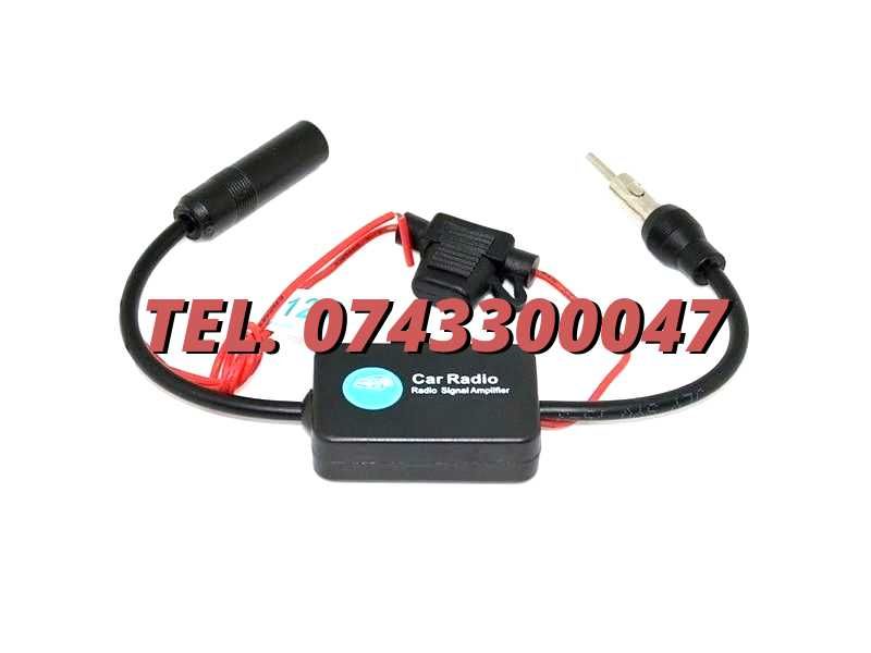 Amplificator Semnal Antena Radio Auto Fm 12v