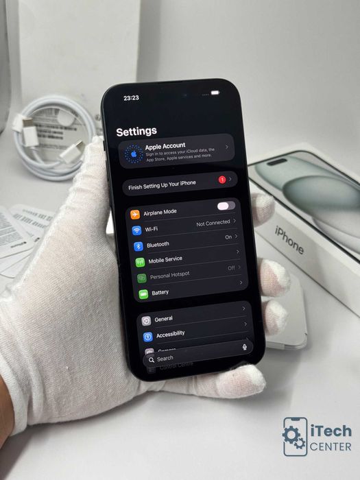 iPhone 15 Plus, 128GB, Black, НОВ, 100% батерия, 1г. ГАРАНЦИЯ!