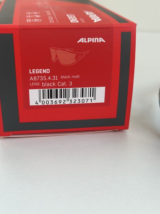 Alpina LEGEND – Black Matt / Black Lens Cat.3