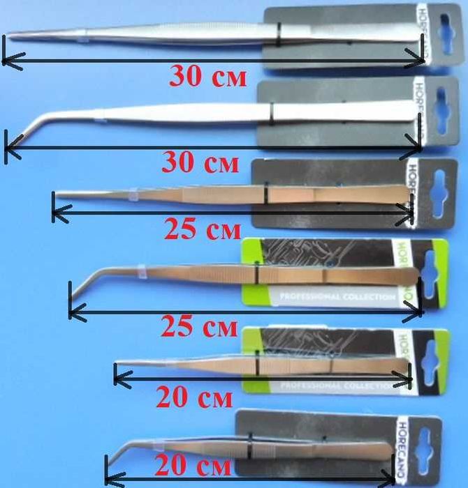 Пинсети Готварски /Технически, големи, здрави, 6 размера, 2 вида