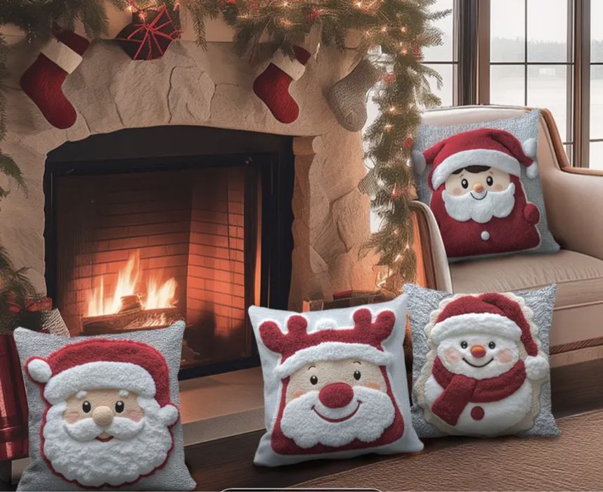45 см. на 45 см Коледни калъфки за възглавнички