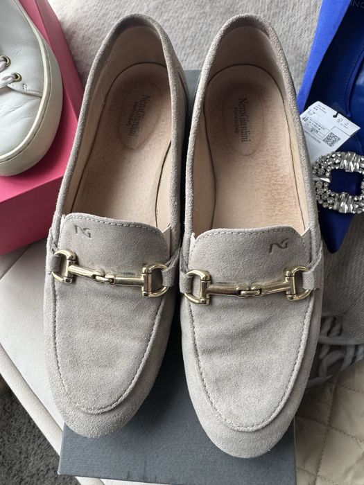 Nero Giardini лоуфъри велур мокасини