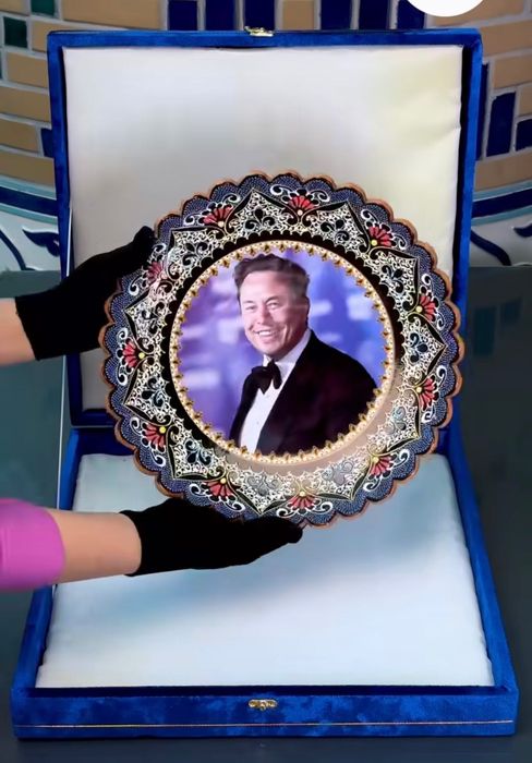 Sopol lagan – qo‘l mehnati | Logo va rasm tushirib beramiz | Sovg‘alik