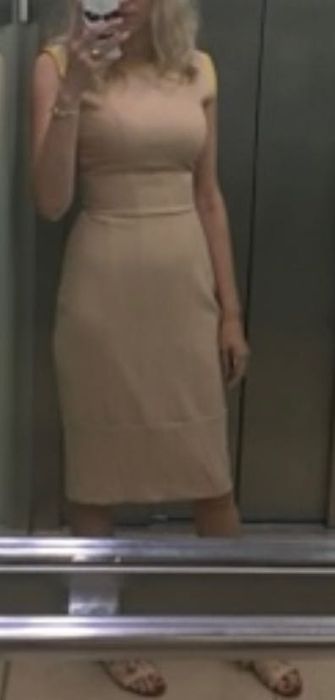 Rochie bodycon Pnk Casual Nude, 34