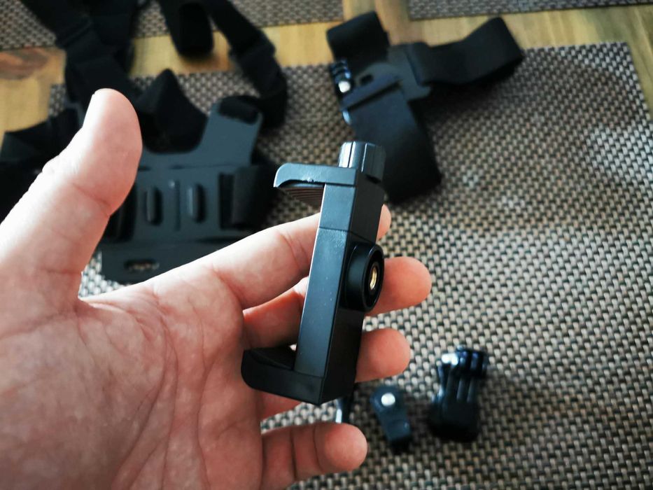 Prindere ham piept + cap suport TELEFON / Gopro / camera insta360