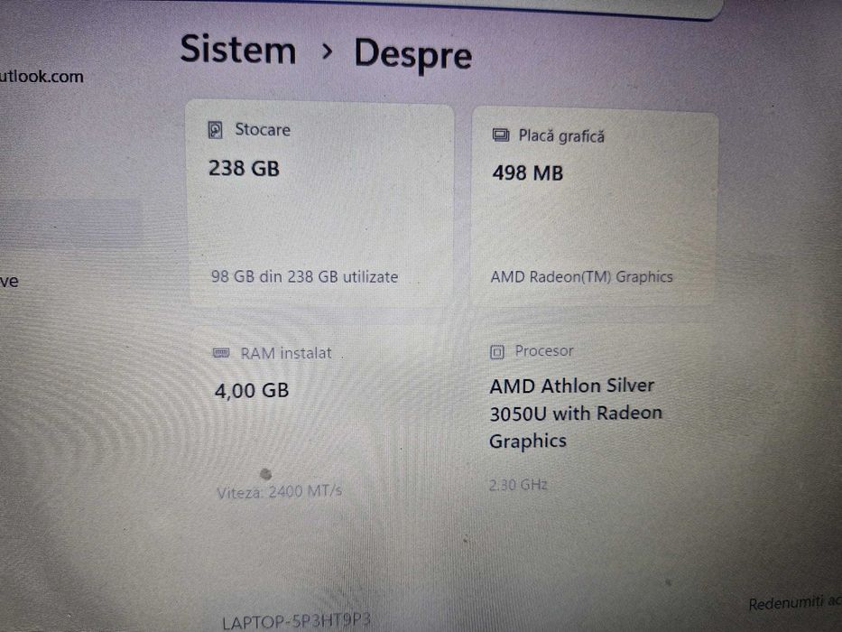 Vand laptop HP 15S in stare buna
