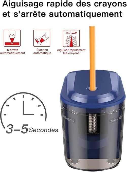 Електрическа острилка за моливи с батерии и USB захранване