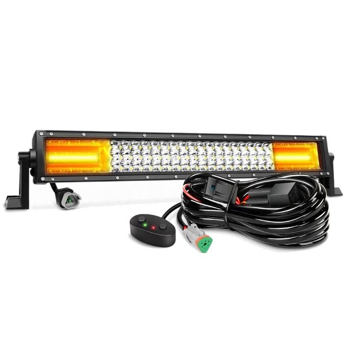 Led bar bicolor alb si galben 324W, 54cm