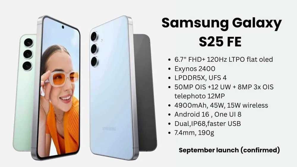 Новый Samsung Galaxy S25 Fe Гарантия Быстрая доставка