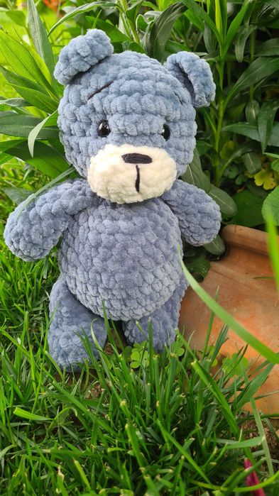 Плетено плюшено мече амигуруми