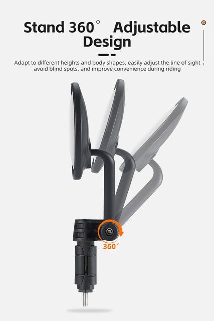 Oglinda pliabila rotativa lentilă antiorbire dop bicicleta ghidon mtb