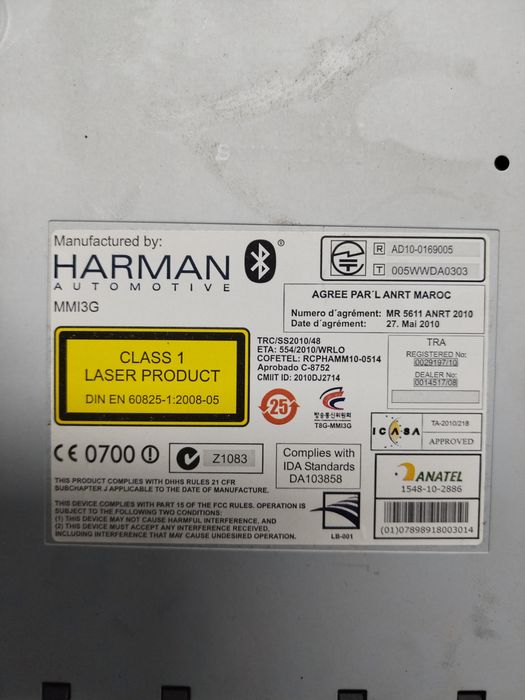 radio cd audi a6 allroad (2012->) [4gh] 3.0 motorina 2012