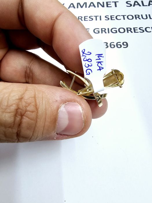 Vand cercei din aur 14 k 2.83 g cod 359