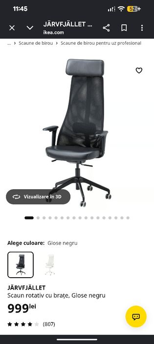 Scaun birou Ikea JÄRVFJÄLLET