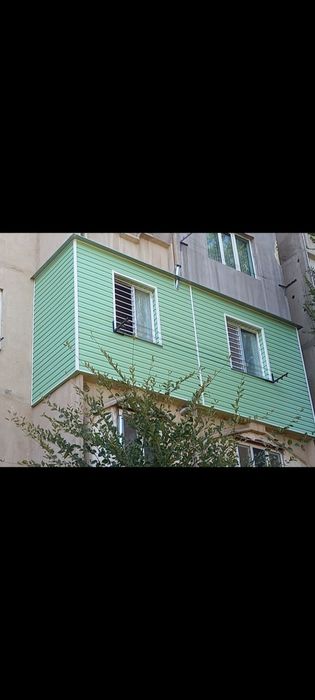 Обшивка Лоджии и балкон  Балкон Қаптау Утипления
