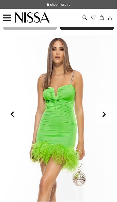 Rochie Nissa verde - marimea 36