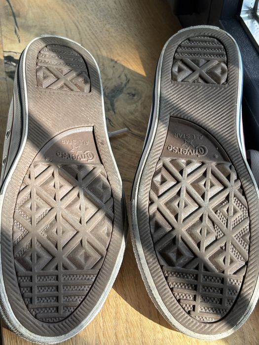 Converse copii din piele alb