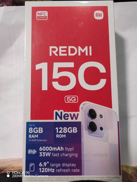 Xiaomi Redmi 15C 5G - 128GB ROM, 8GB RAM - с 2 години гаранция