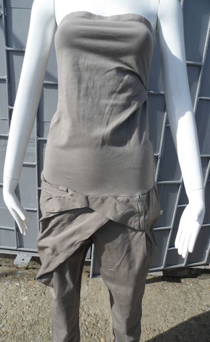 Salopetă cu pantaloni lungi talie căzută, Risskio, marimea M, gri