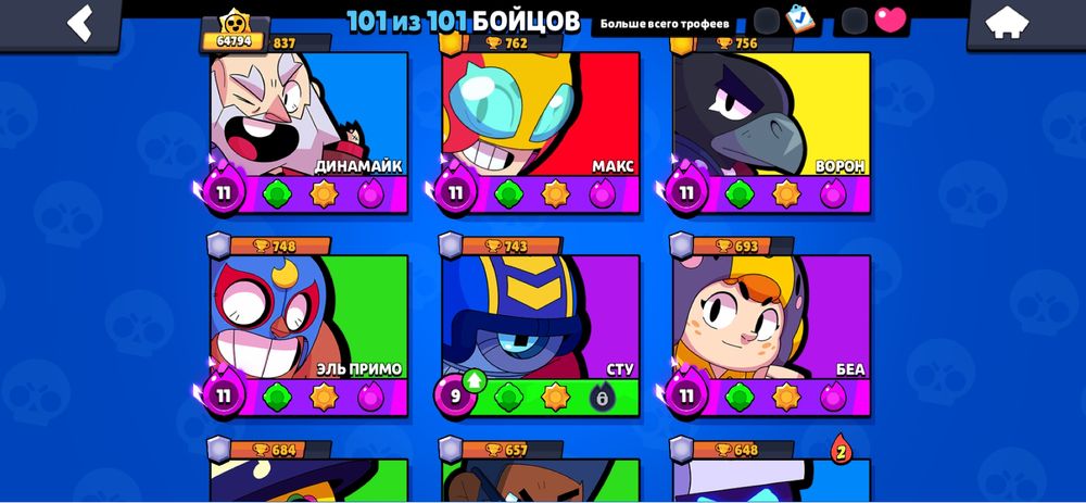 Аккаунт бравл старс