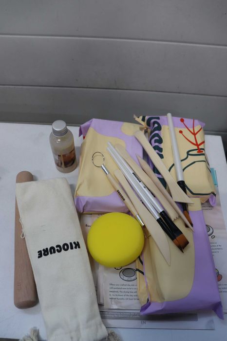 Kiocure глина за сушене на въздух, комплект инструменти за грънчарство