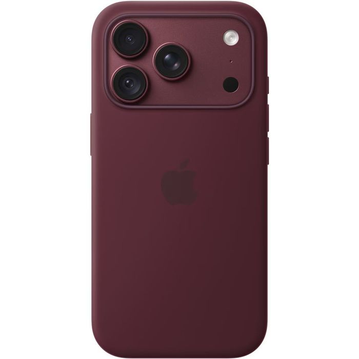 Husa Apple iPhone 18 Pro Max Silicon MagSafe Dark Cherry