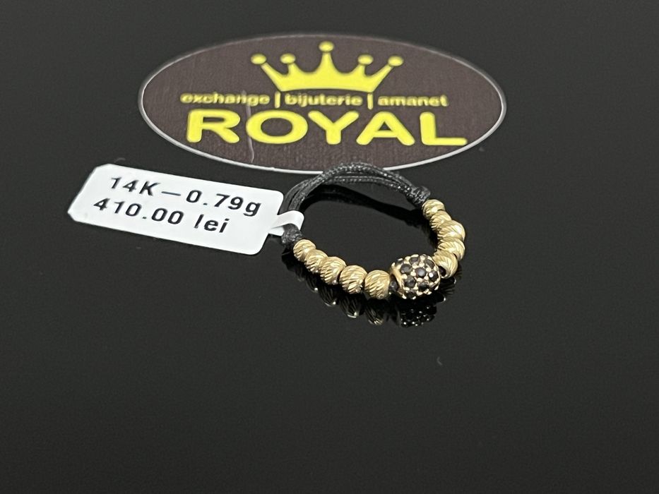 Bijuteria Royal CB : Inel dama snur bile aur 14K  0,79 grame