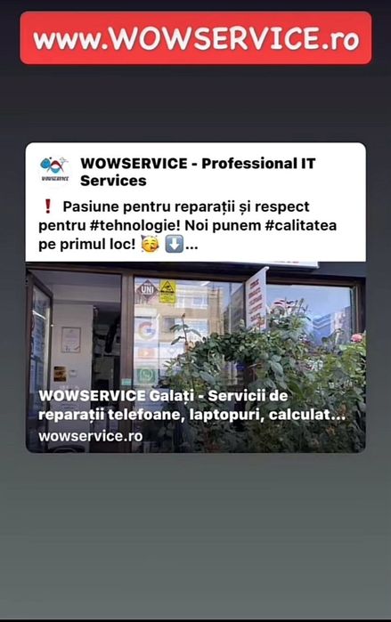 WOWSERVICE - Reparatii telefoane, laptopuri, tablete, calculatoare